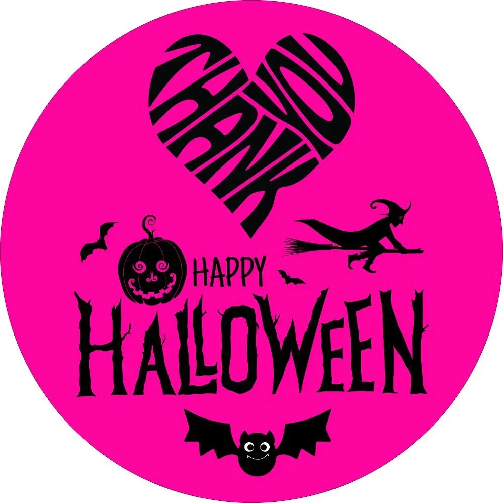100 Thank You Stickers Halloween